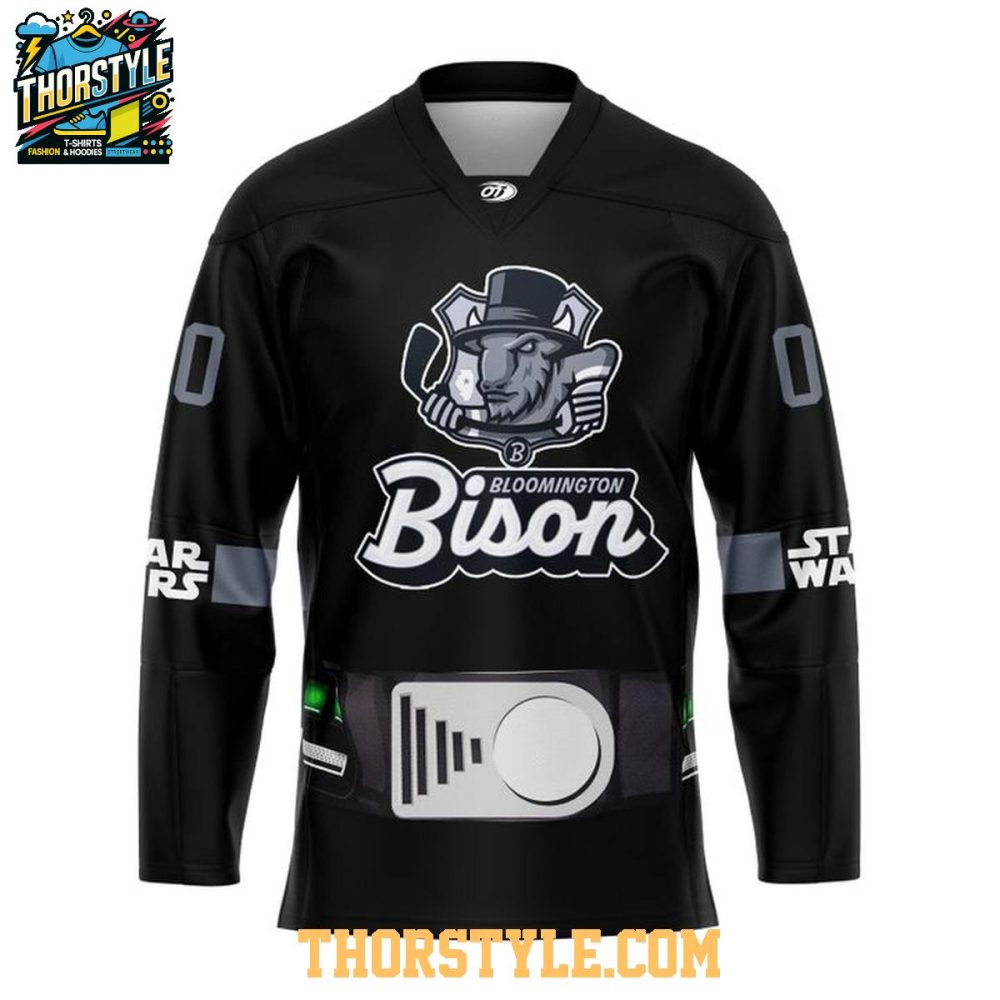 Bloomington Bison Star Wars 2025-2026 Season Personalized Hockey Jersey - Image 2