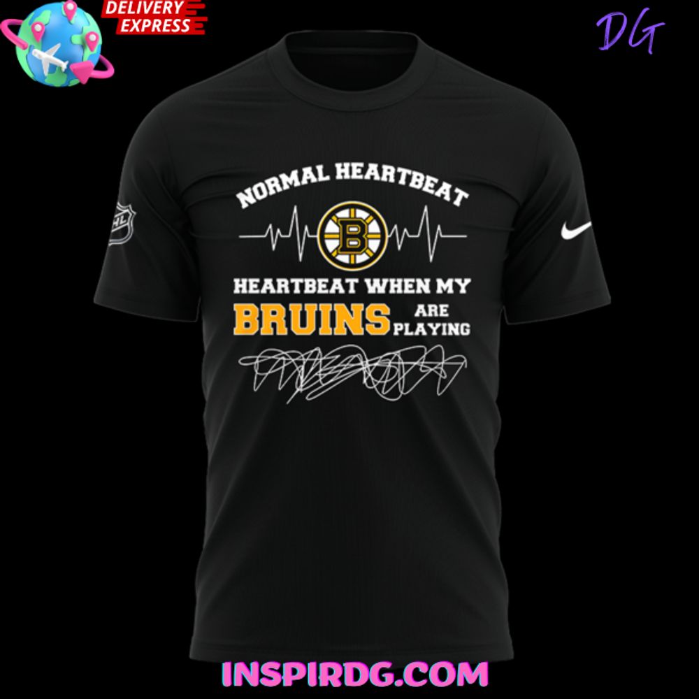 Boston Bruins X Heart Health Night 2025 T-Shirt - Image 2