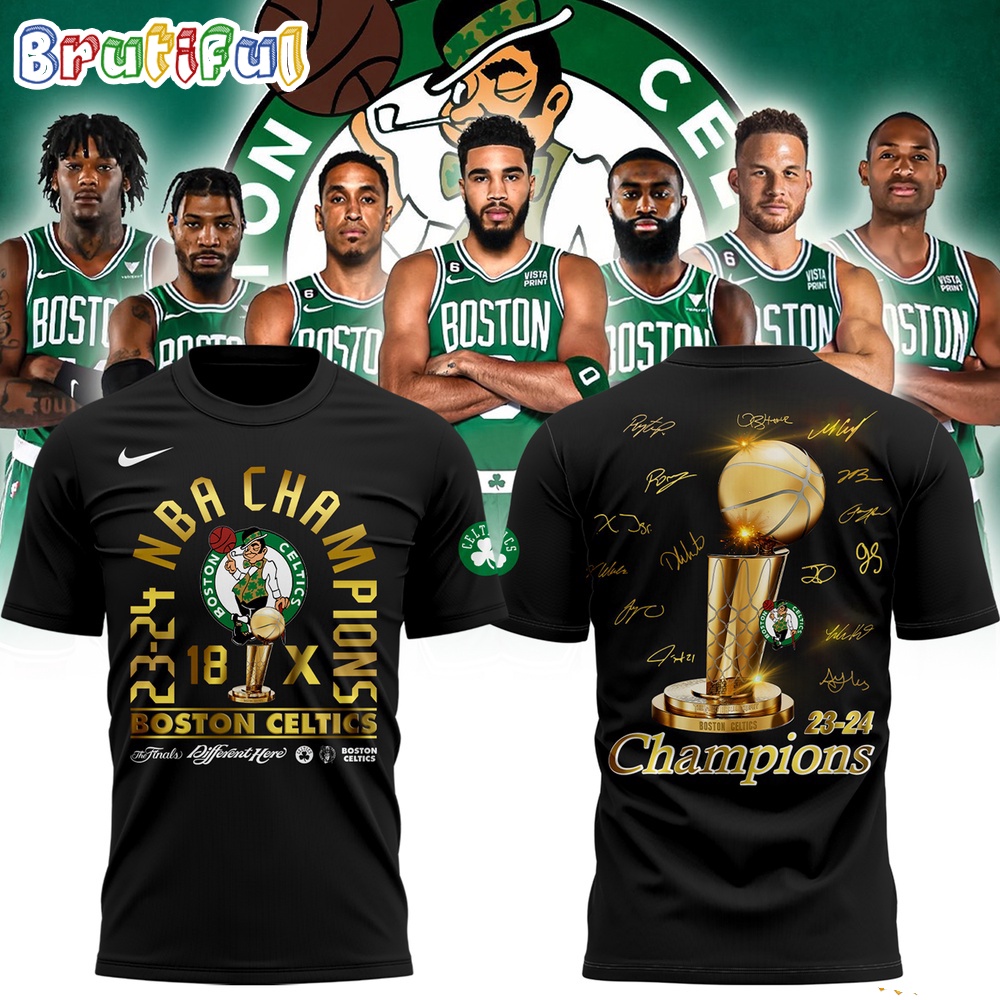 Boston Celtics 18-Time 2024 Nba Finals Champions T-Shirt