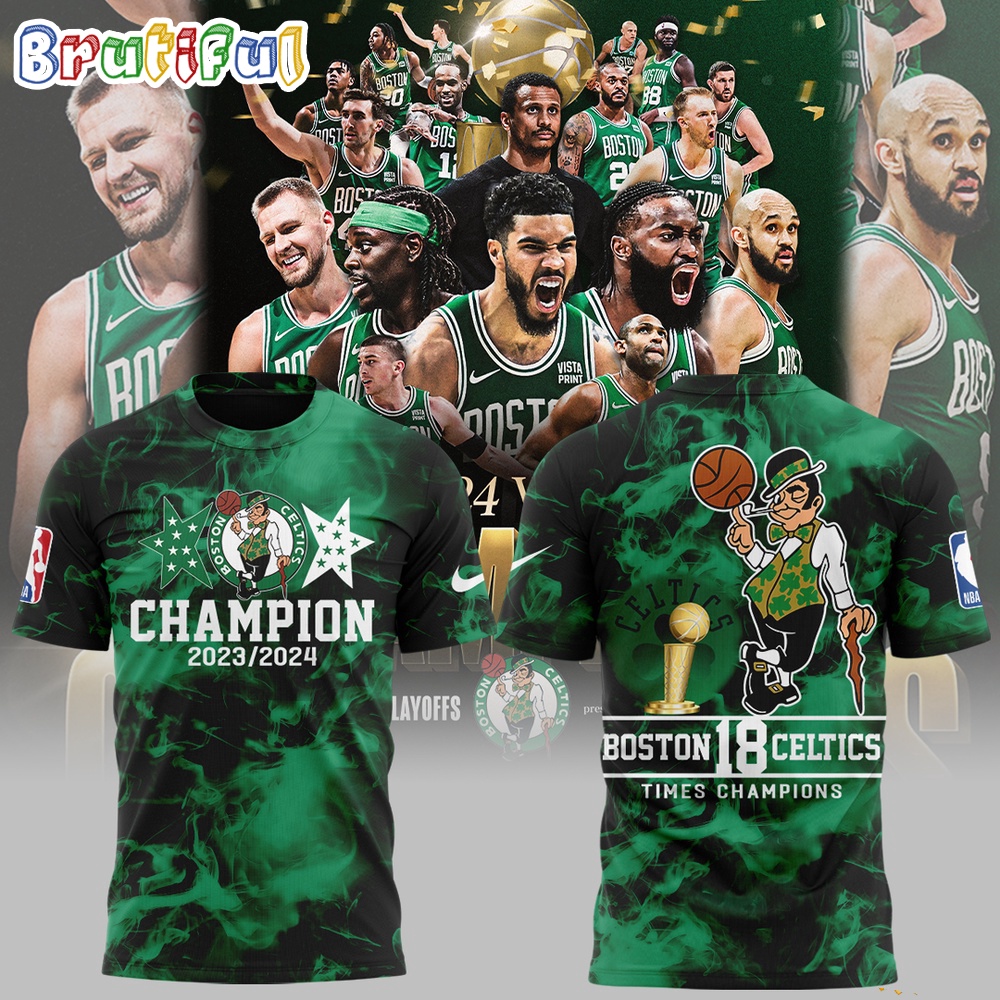 Boston Celtics 18Times Champions 23 24 T Shirt