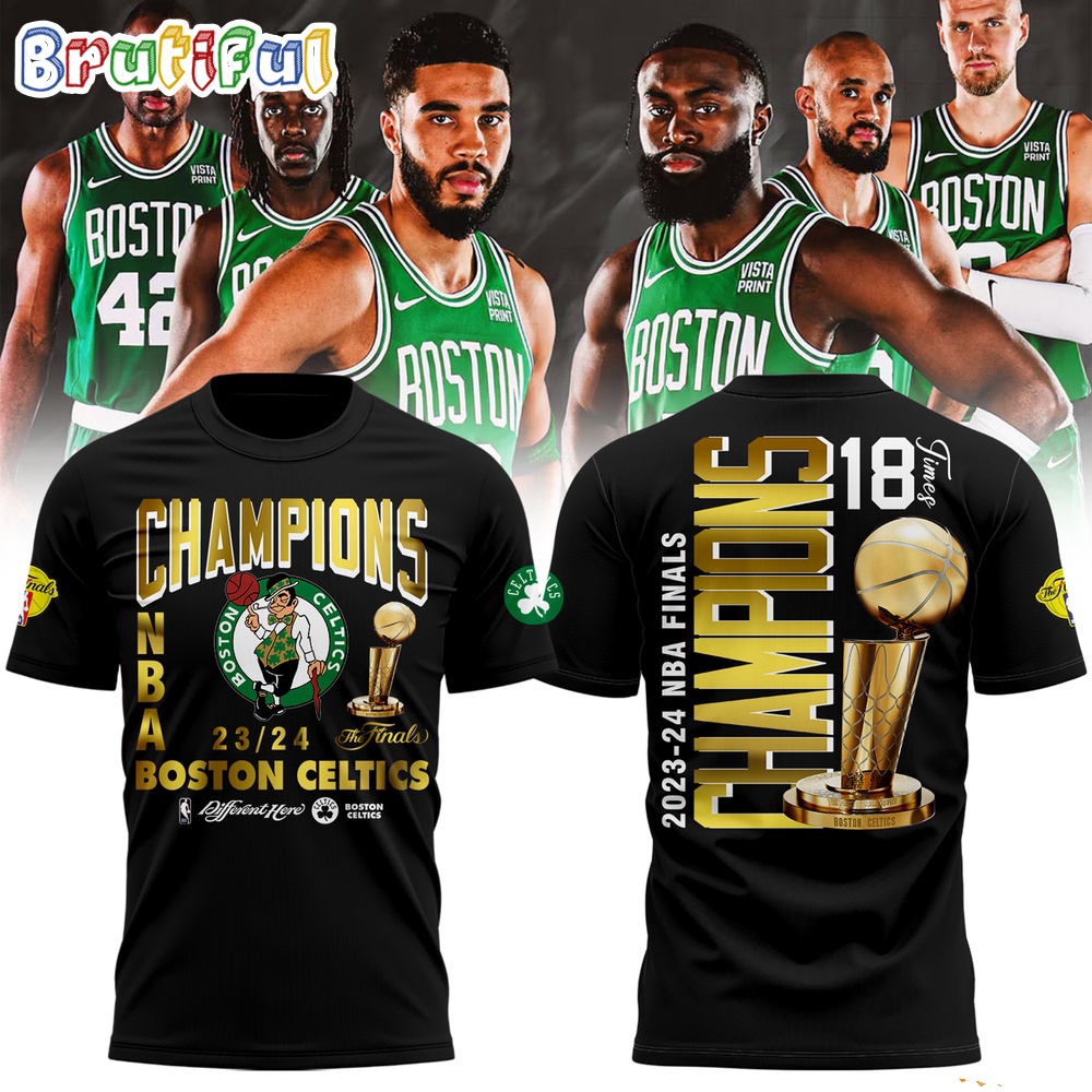 Boston Celtics 2024 Nba Finals Champions Basketball 3D Shirt