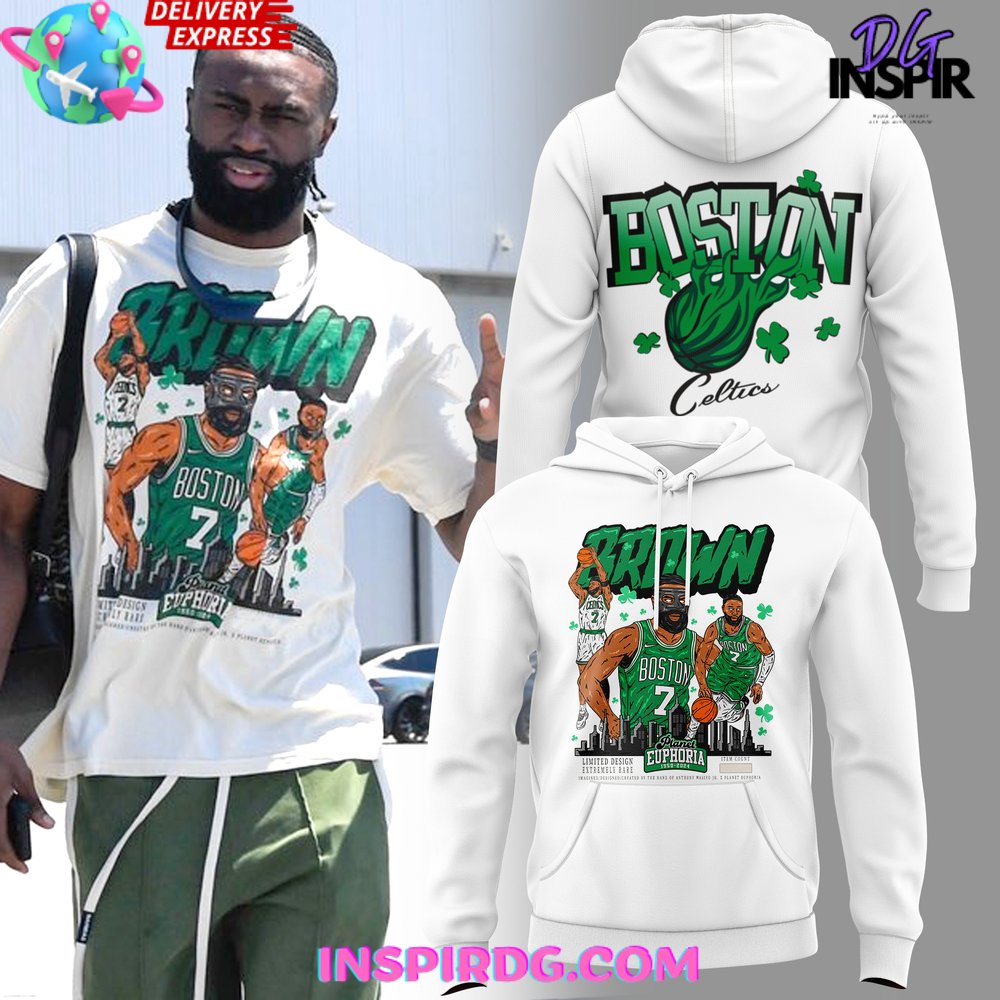Boston Celtics "Brown 7" Trending Hoodie T-Shirt - Image 4