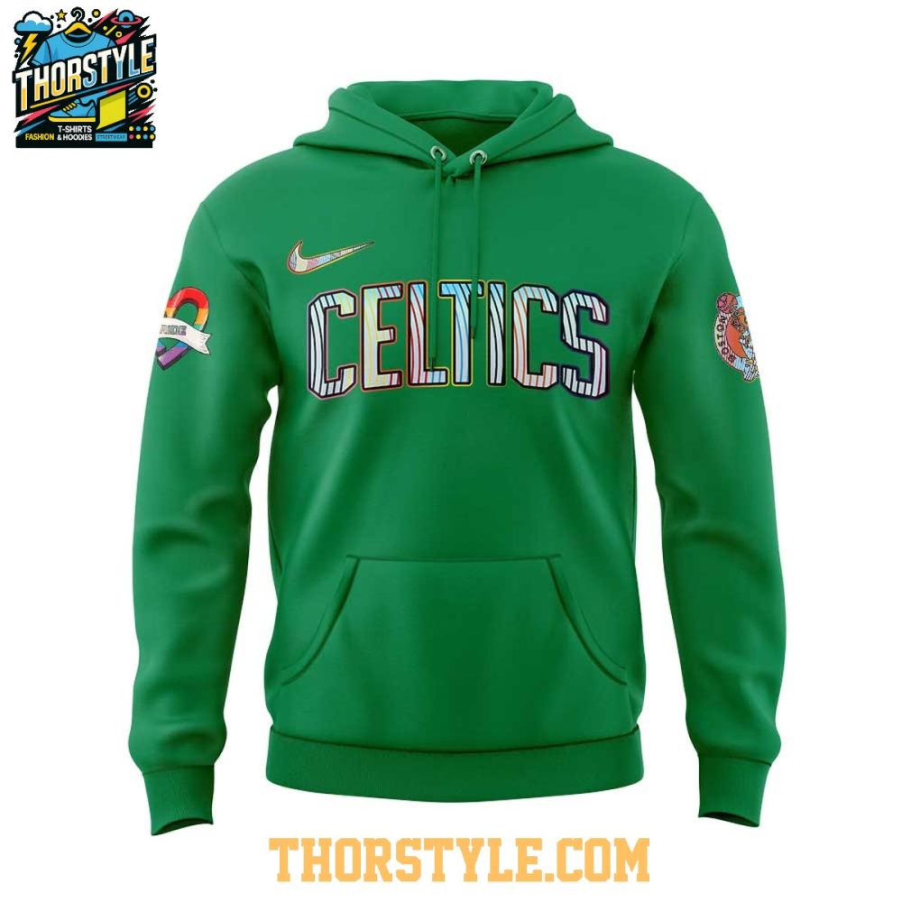 Boston Celtics Lgbtq Pride 2025 Be The Proud Hoodie T-Shirt - Image 2