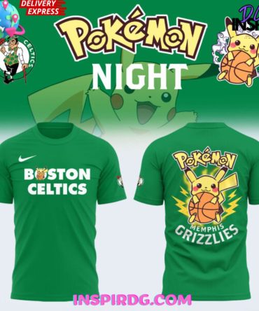 Boston Celtics X Pokémon Night 2025 T-Shirt