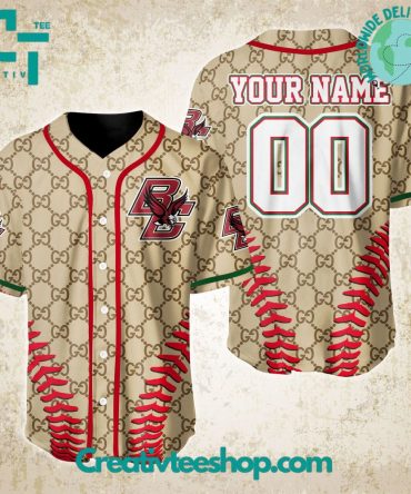 Ncaa Division I Boston College Eagles Gucci Baseball Jersey