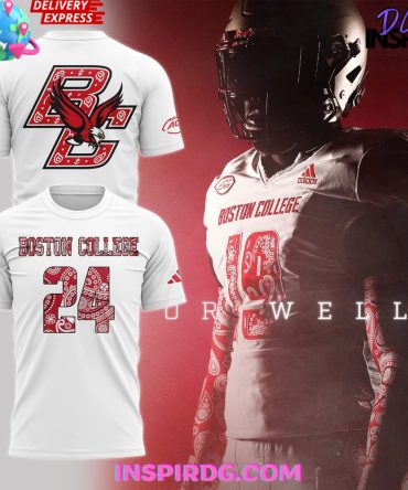 Boston College Eagles Red Bandana Uniform 2024 T-Shirt