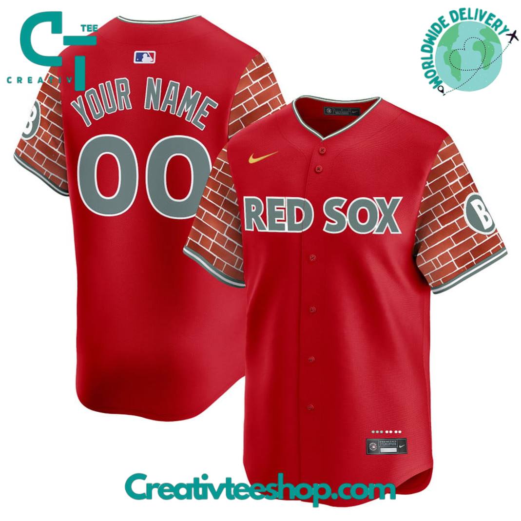 Boston Red Sox 2025 Fenway Red Brick Style Special Baseball Jersey - Image 4