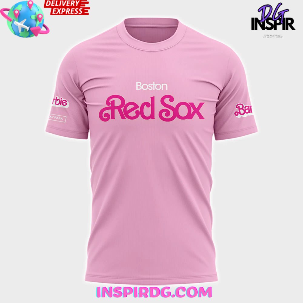 Boston Red Sox Barbie Night 2024 T-Shirt - Image 2