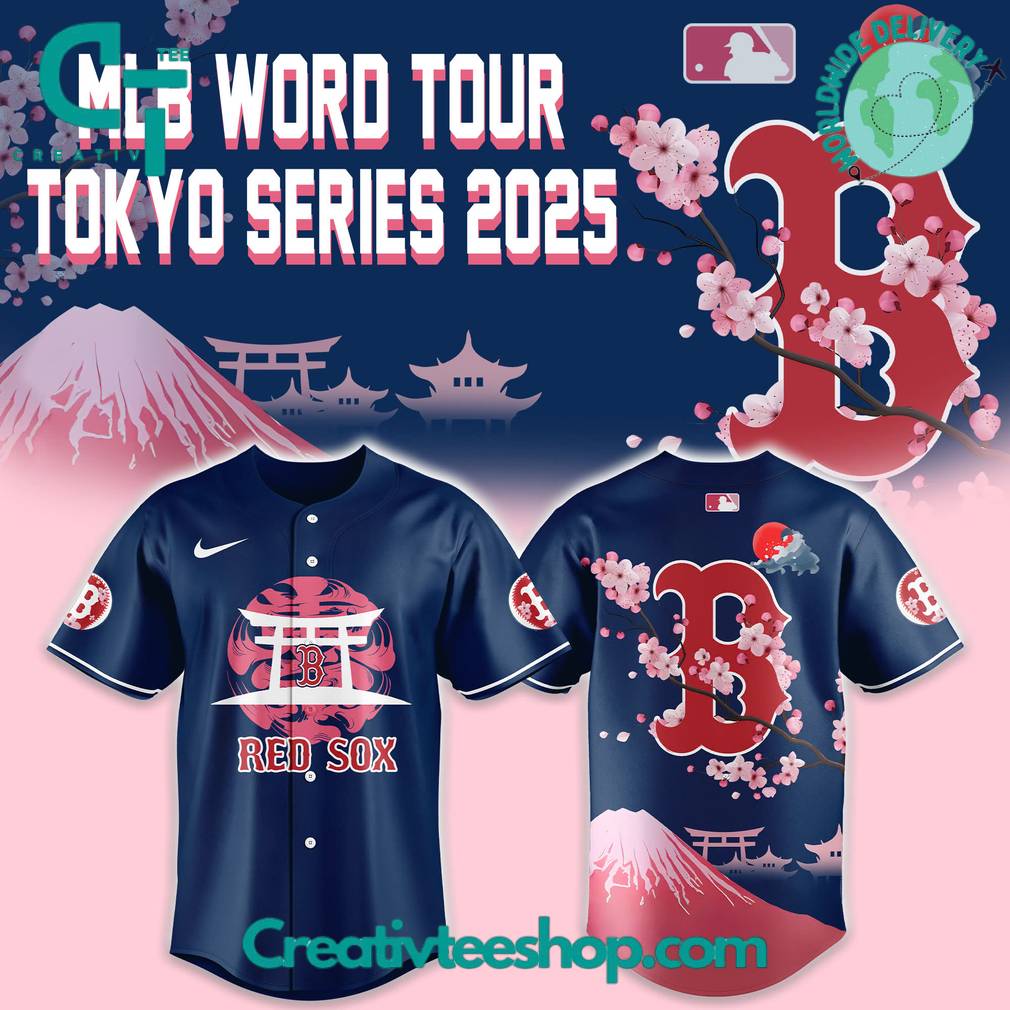 Boston Red Sox Fuji Mount Tokyo Series 2025 Baseball Jersey - Image 2