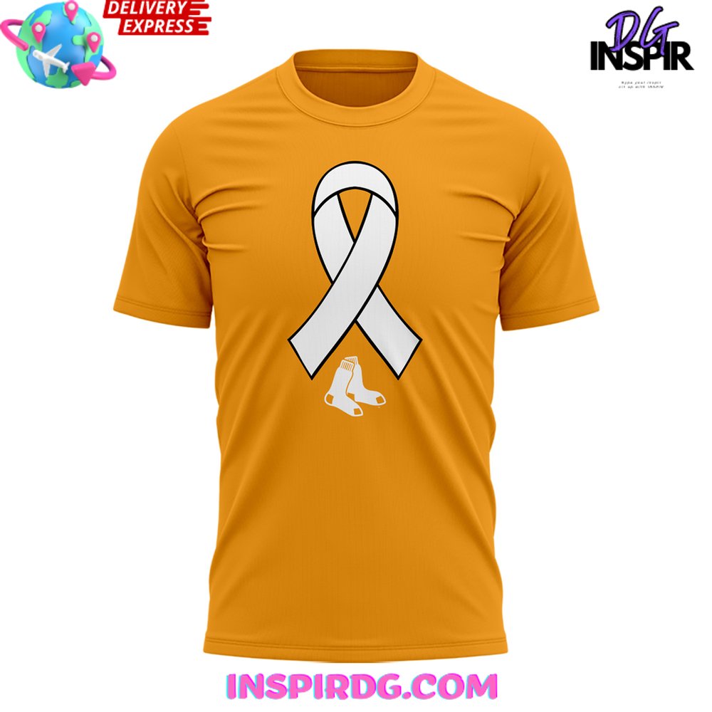Boston Red Sox Honoring Childhood Cancer Awareness T-Shirt - Image 2