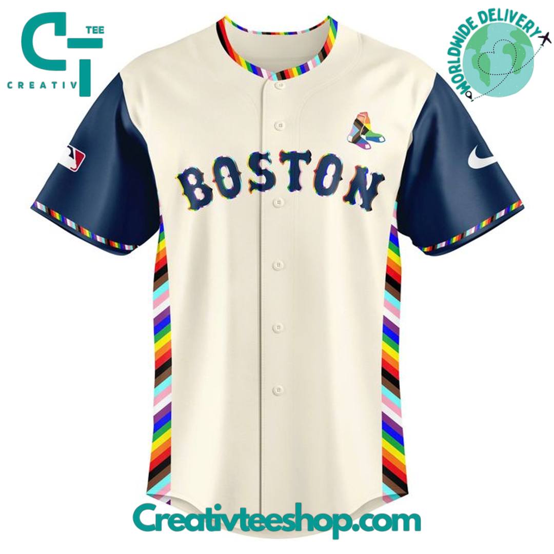 Boston Red Sox Pride Game Special Baseball Jersey - Image 2