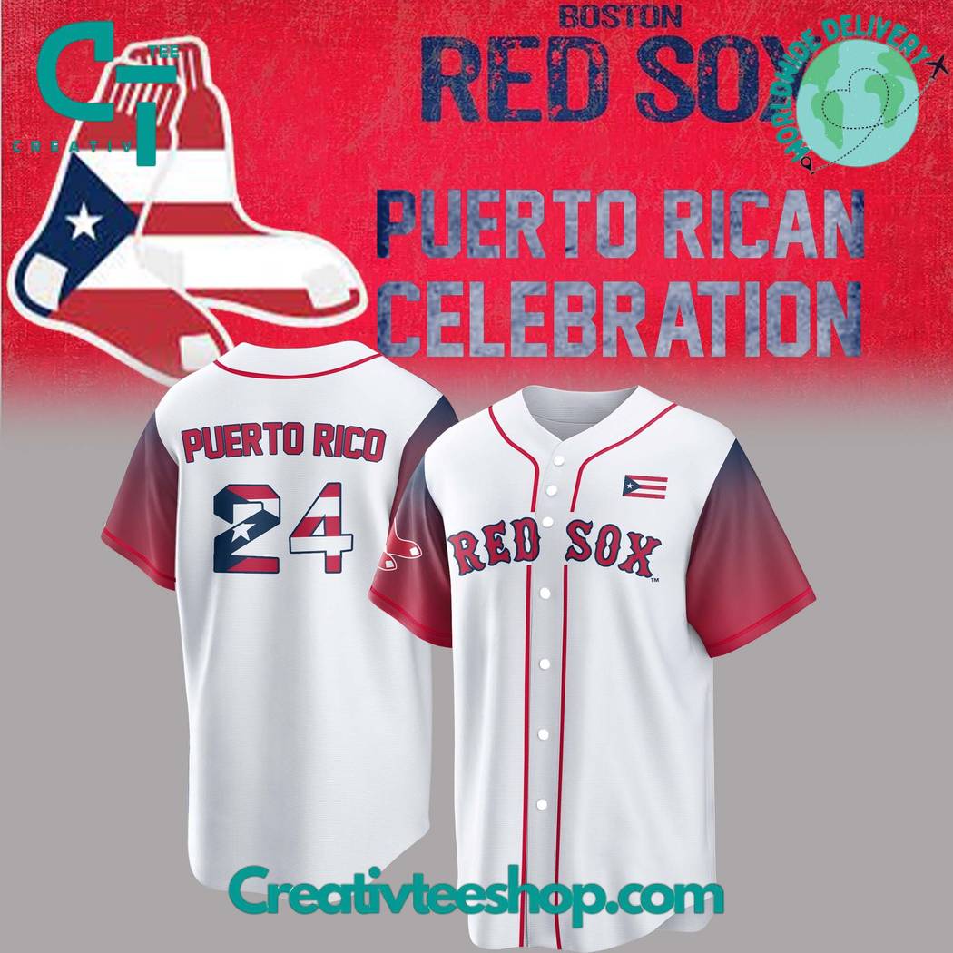Boston Red Sox Puerto Rico 2024 Baseball Jersey