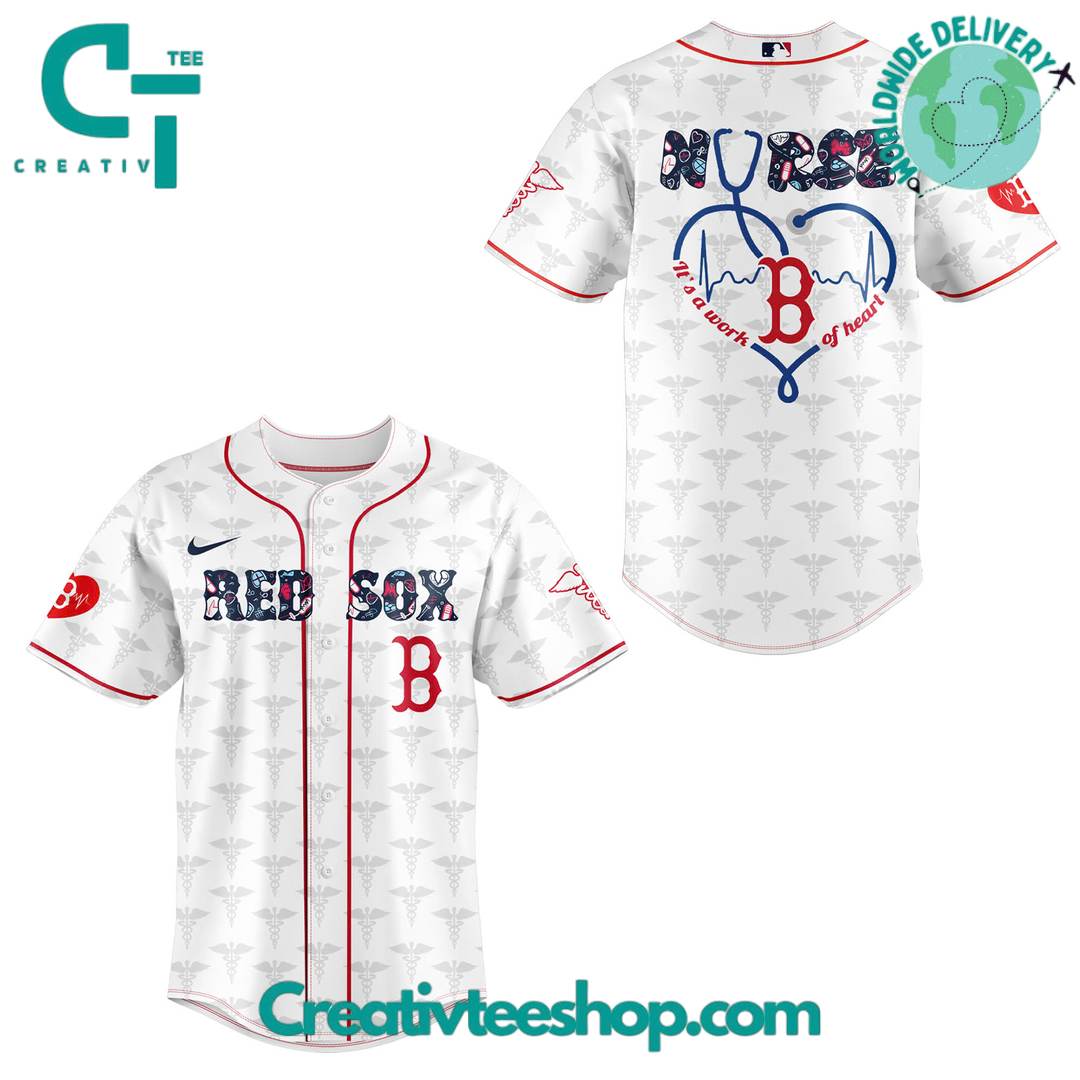 Boston Red Sox X Nurses Night Special Baseball Jersey - Image 2