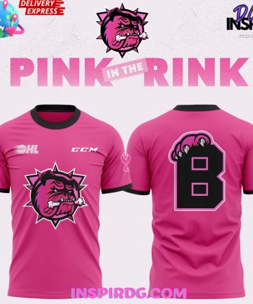 Brantford Bulldogs X Pink In The Rink Night 2024 T-Shirt