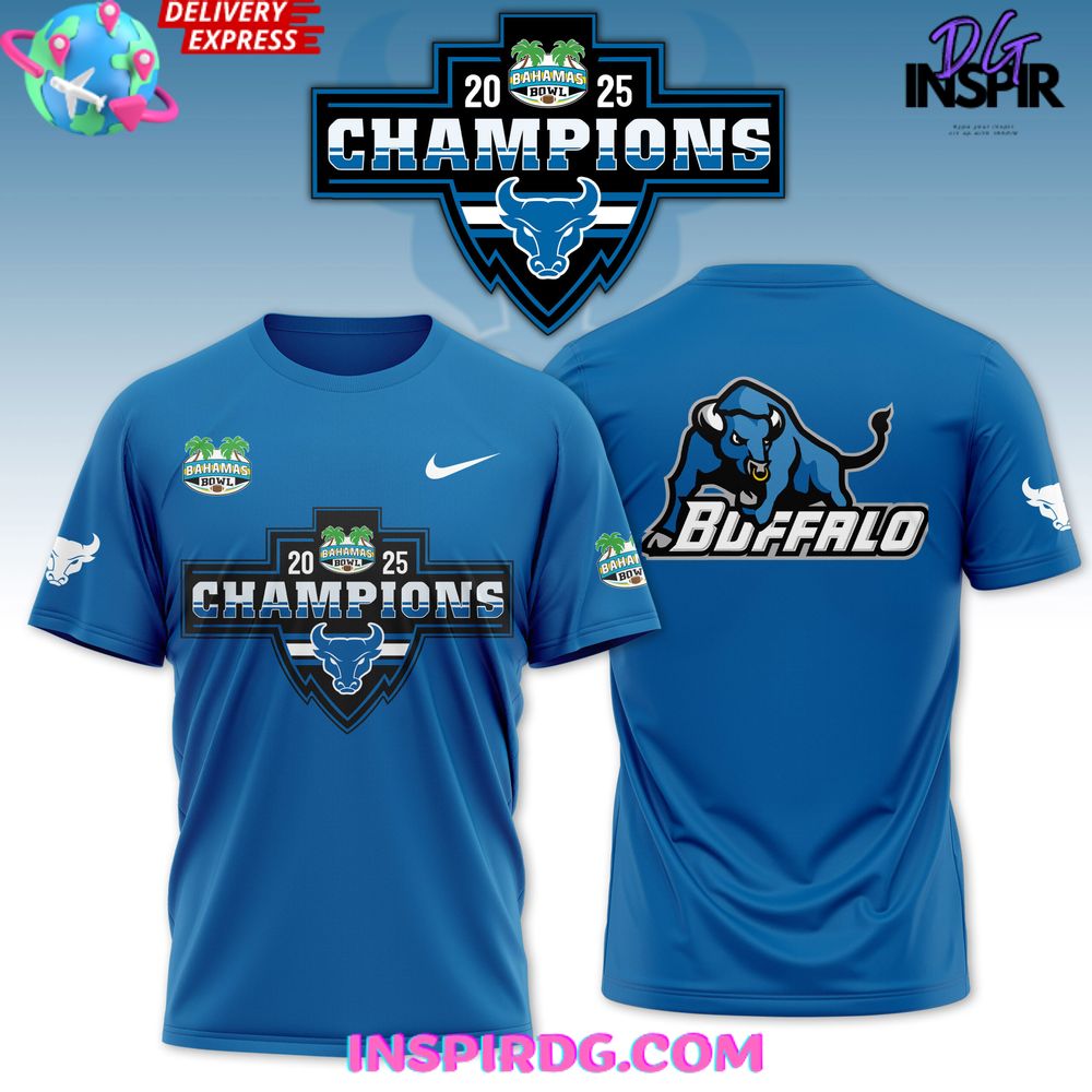 Buffalo Bulls 2025 Bahamas Bowl Champions T-Shirt