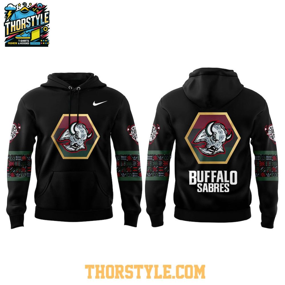 Buffalo Sabres Black History 2026 Night Celebrate Hoodie T-Shirt - Image 2
