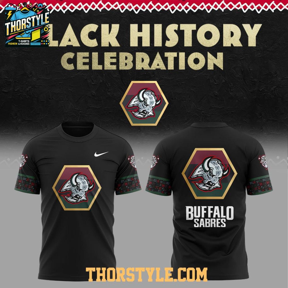 Buffalo Sabres Black History 2026 Night Celebrate Hoodie T-Shirt - Image 3