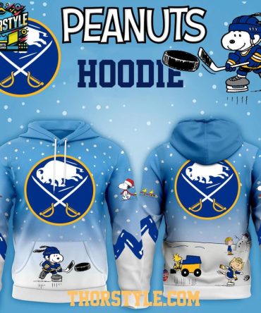 Buffalo Sabres Peanuts Hockey Merry Snoopy X-Mas 2025 Hoodie T-Shirt