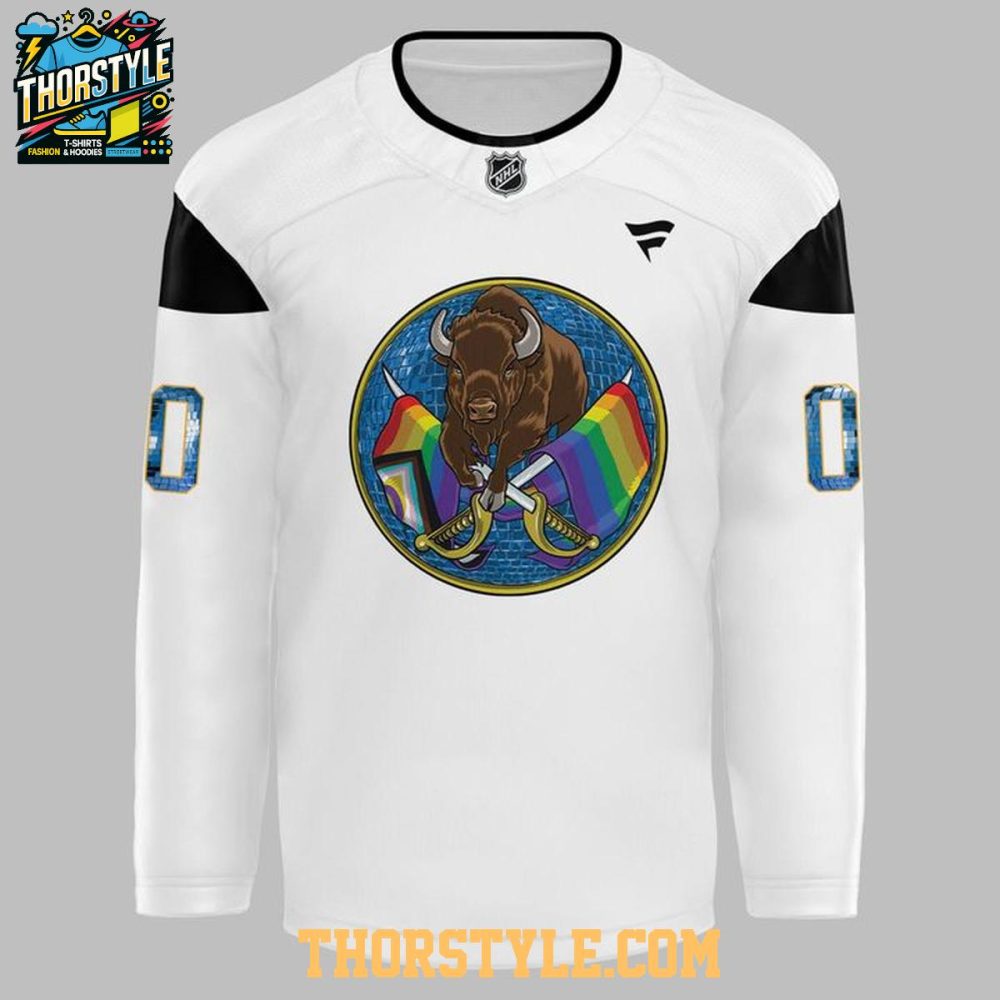 Buffalo Sabres Pride Night Celebrating Nhl 2026 Personalized Hockey Jersey - Image 2
