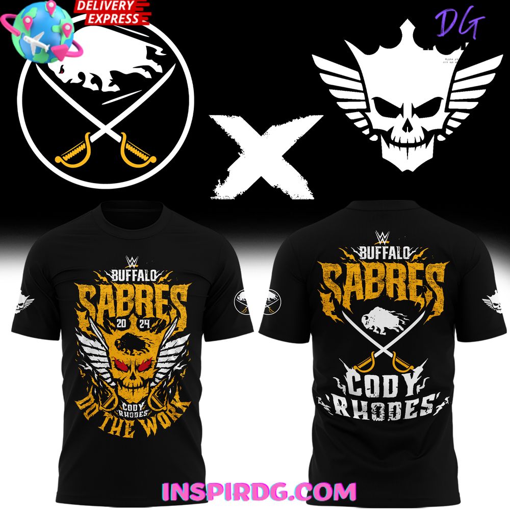 Buffalo Sabres X Cody Rhodes 2024 Black T-Shirt