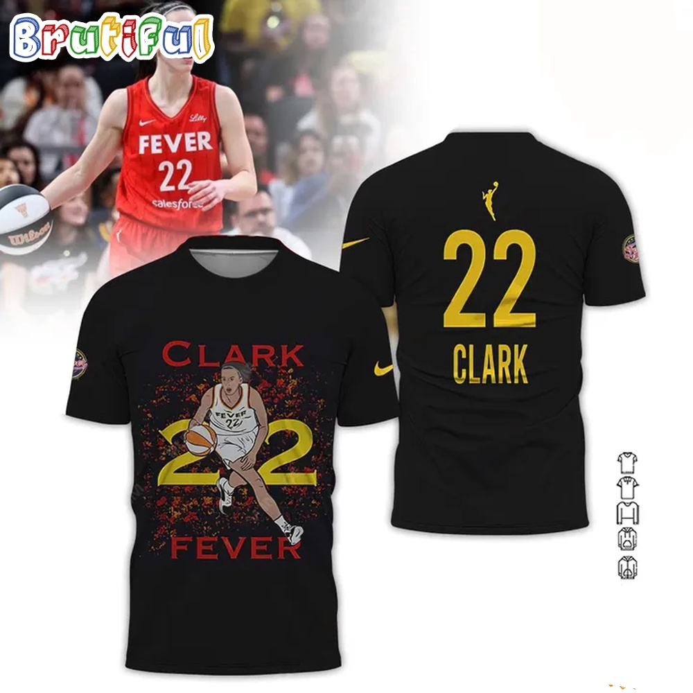 Caitlin Clark 22 Indiana Fever All Star Player Basketball T Shirt