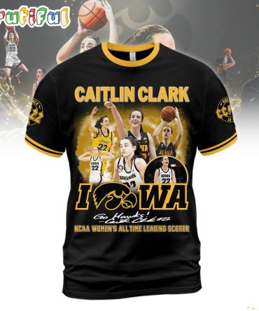 Caitlin Clark Iowa Hawkeyes 2024 Ncaa Women’S 22 All Time Leading Scorer Shirt