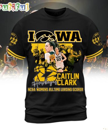 Caitlin Clark Iowa Hawkeyes 2024 Ncaa Women’S All Time Leading Scorer 3D Shirt