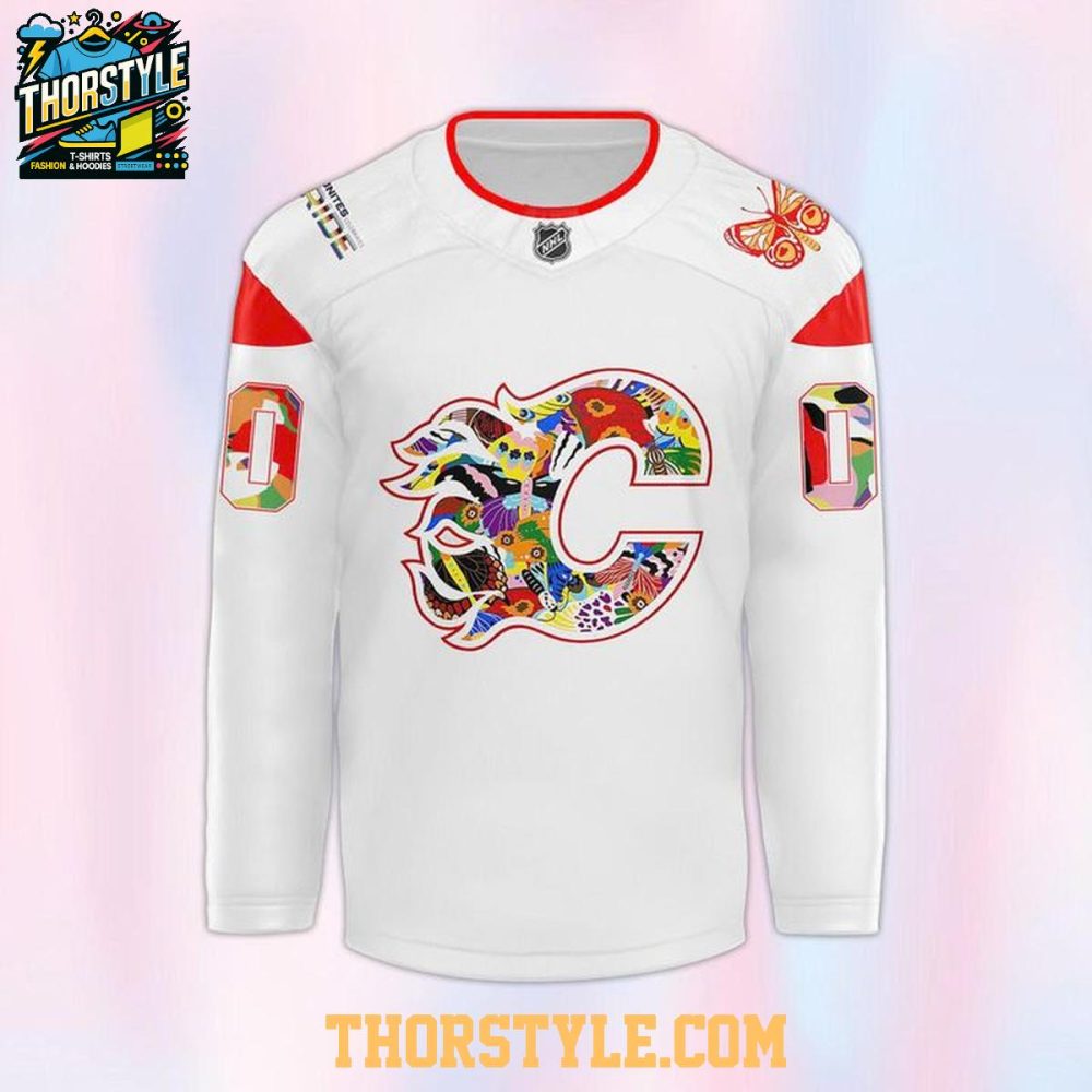 Calgary Flames Pride Night Celebrating Nhl 2026 Personalized Hockey Jersey - Image 2
