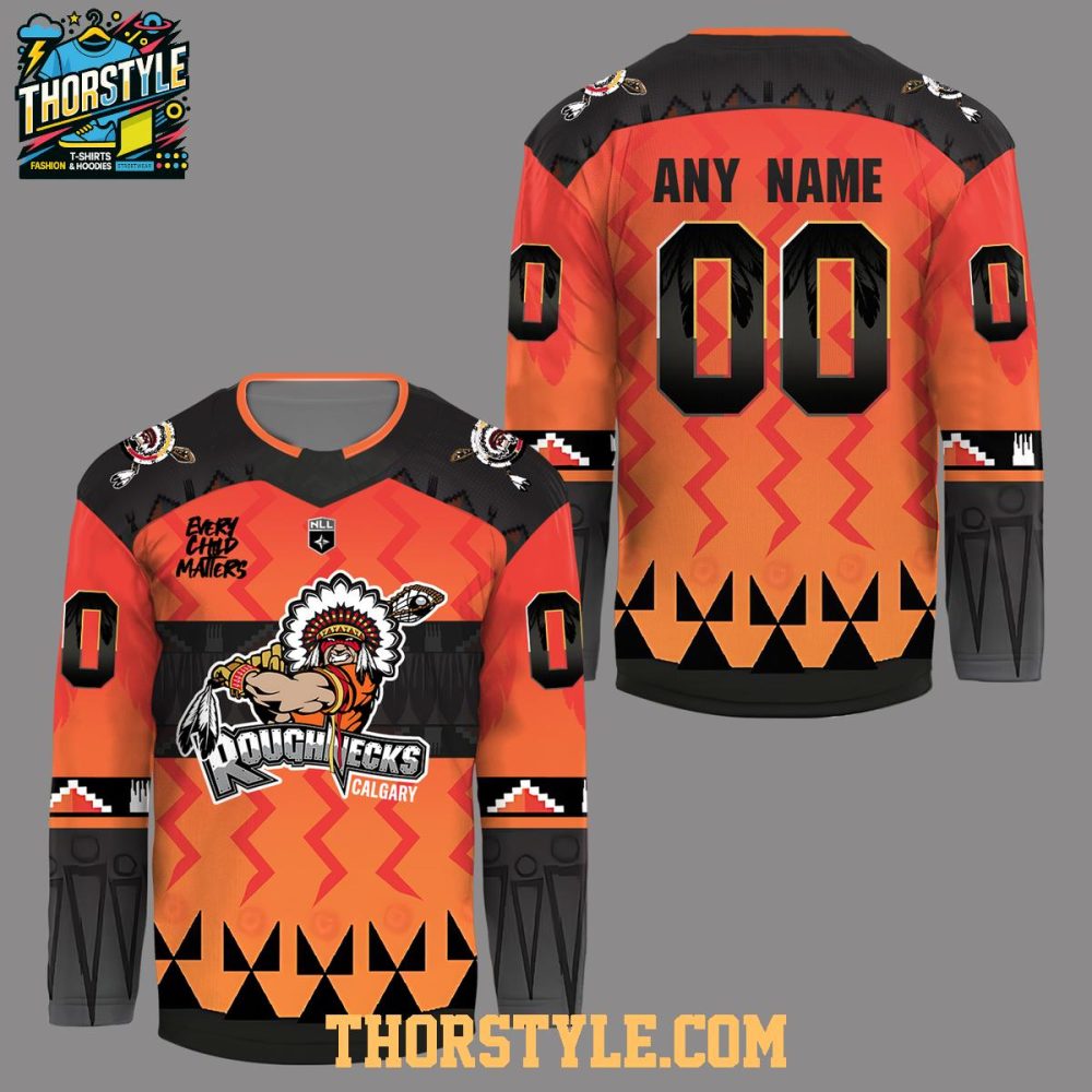 Calgary Roughnecks Indigenous Celebration Night 2026 Personalized Hockey Jersey - Image 2