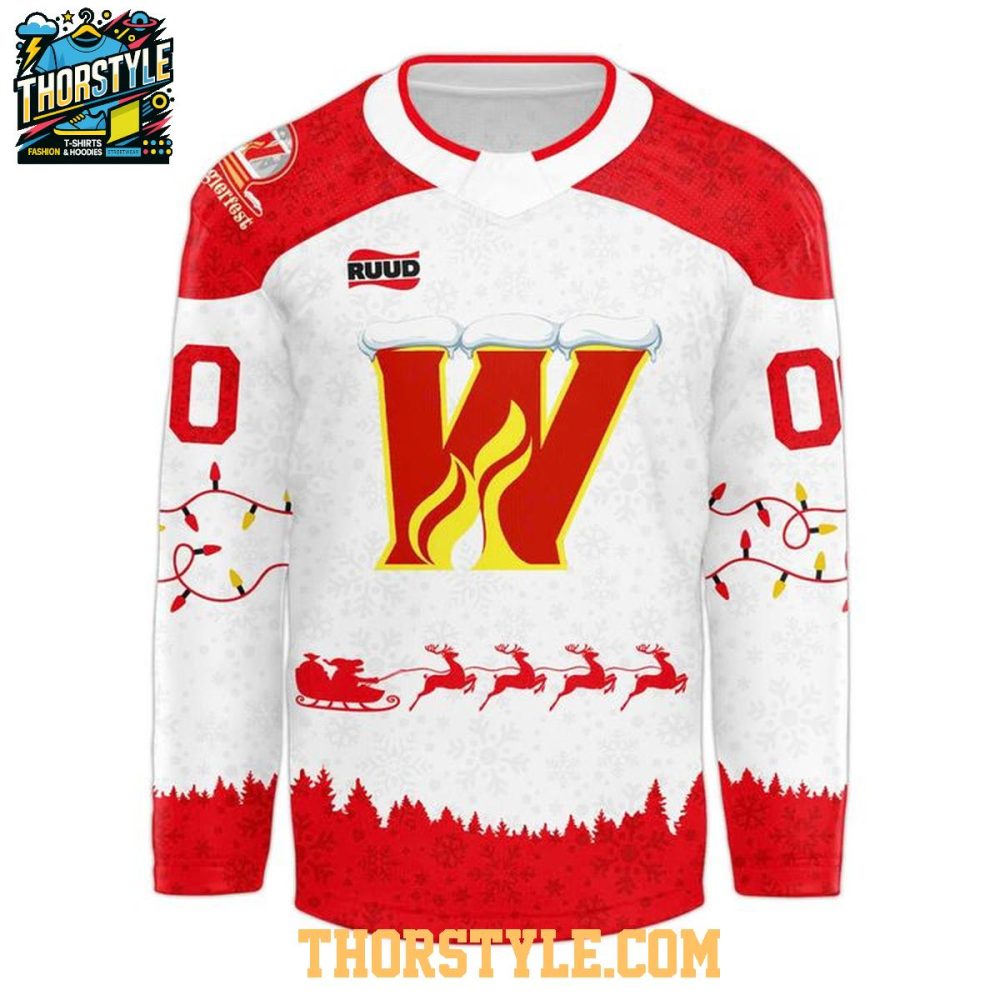 Calgary Wranglers Winter Wranglerfest Victory 2025 Personalized Hockey Jersey - Image 2