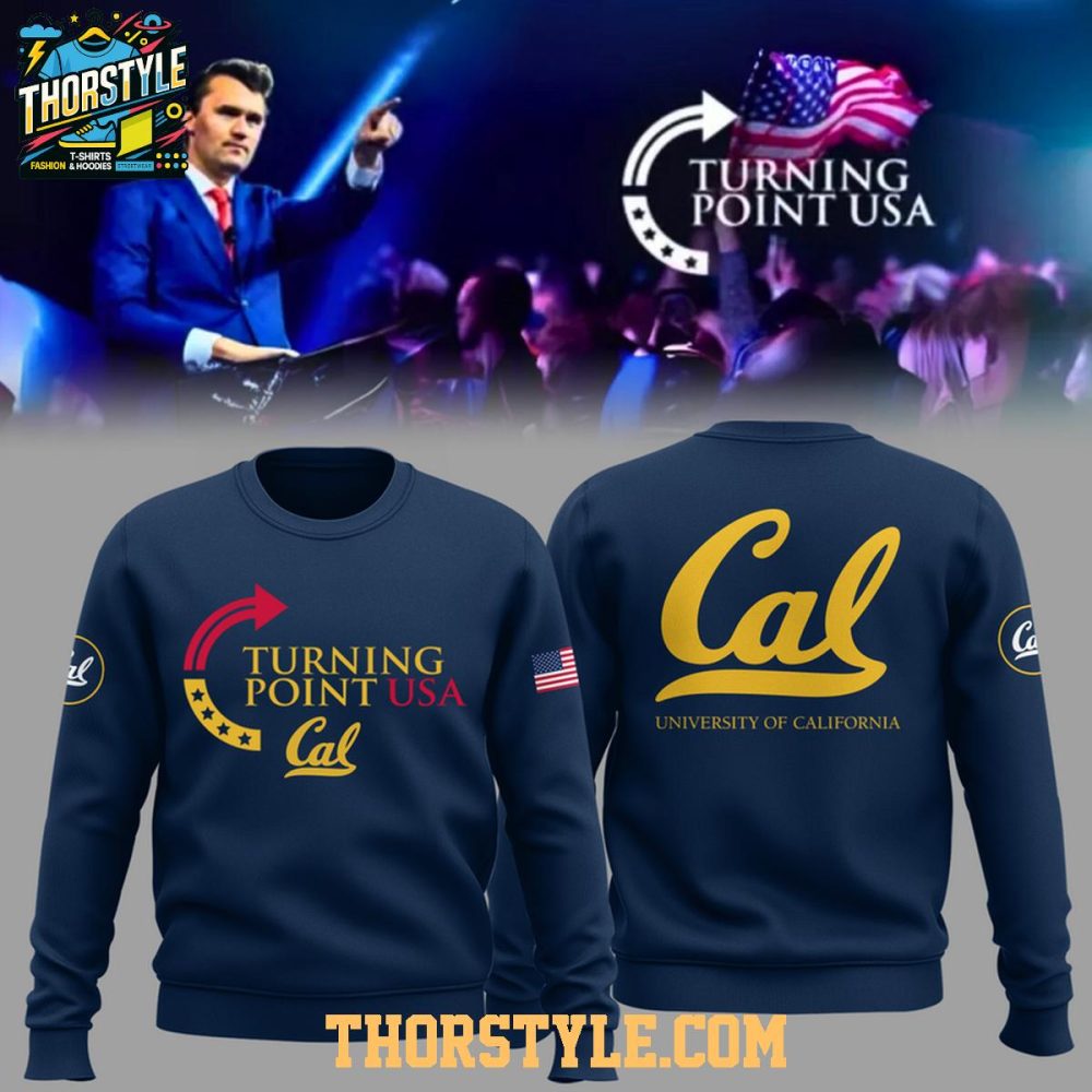 California Golden Bears Turning Point Usa 2025 Charlie Kirk Hoodie - Image 3