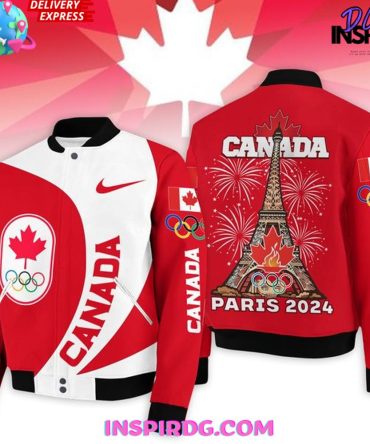 Canada Nation Olympic Paris 2024 Baseball Jacket