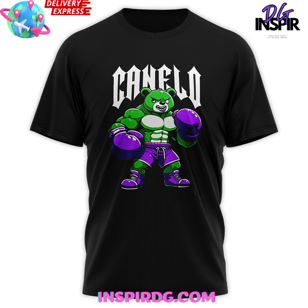 Canelo Bear Jab Or Treat Boxing Special T-Shirt - Image 2