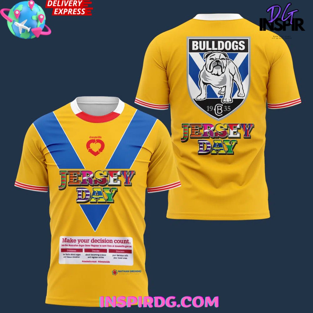 Canterbury Bankstown Bulldogs Jersey Day T-Shirt - Image 2