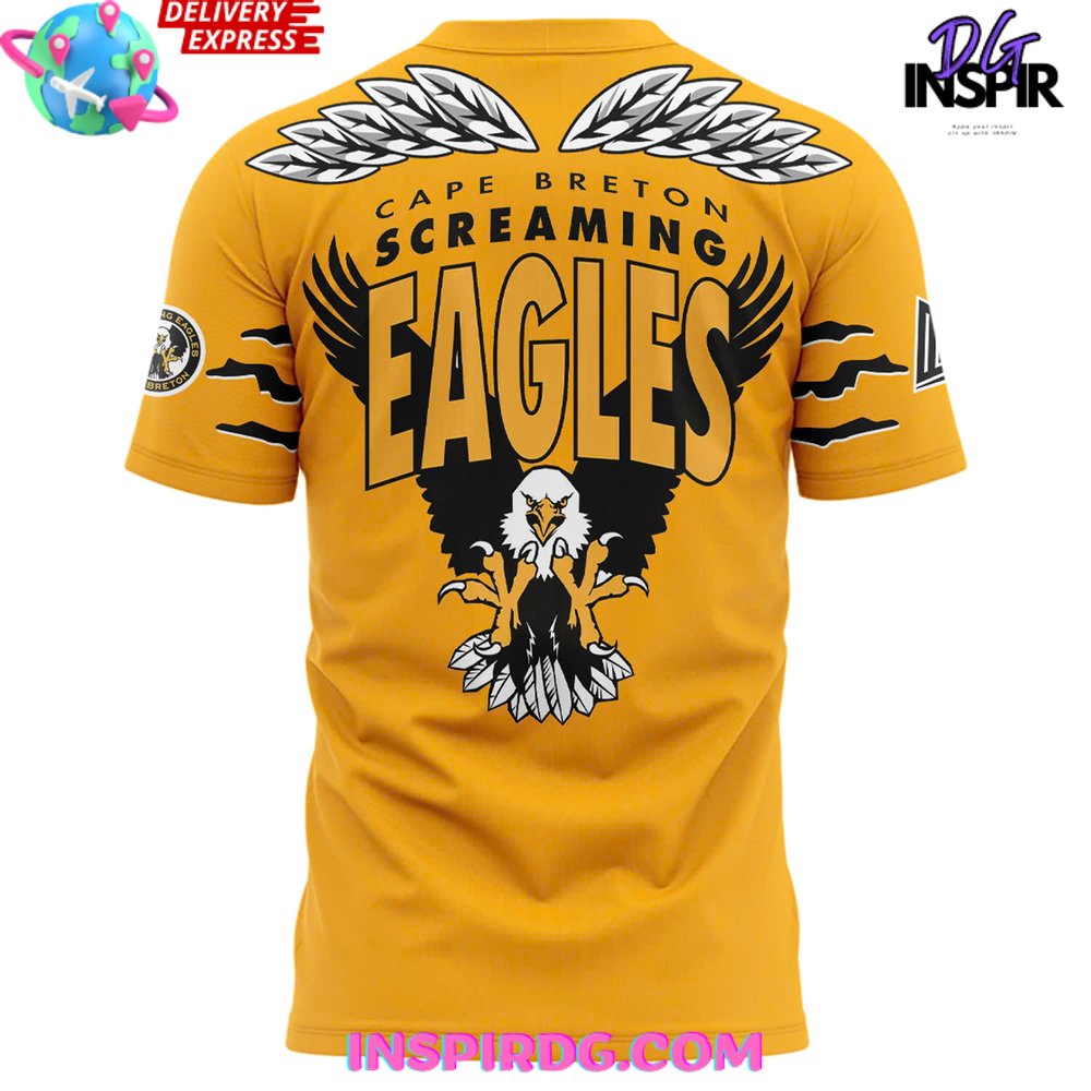 Cape Breton Eagles Screaming 2025 T-Shirt - Image 3