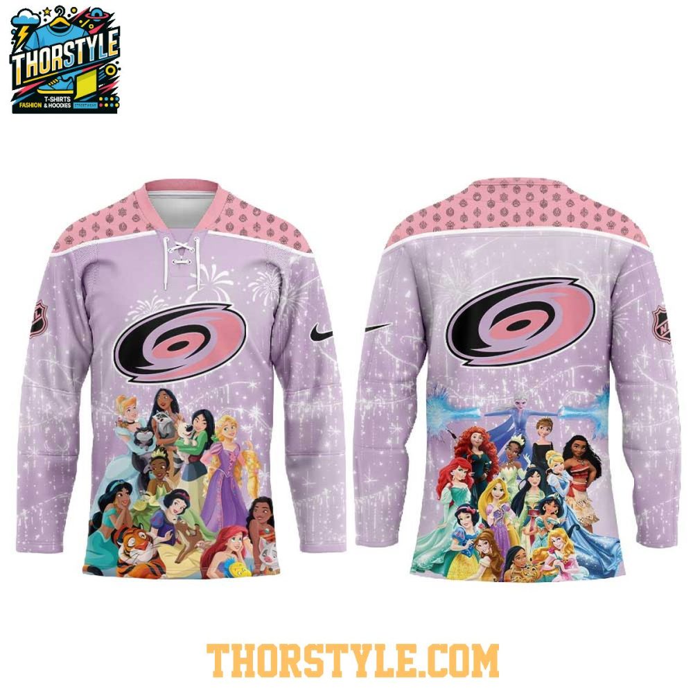 Carolina Hurricanes Disney Princess Game Night 2026 Personalized Hockey Jersey - Image 2