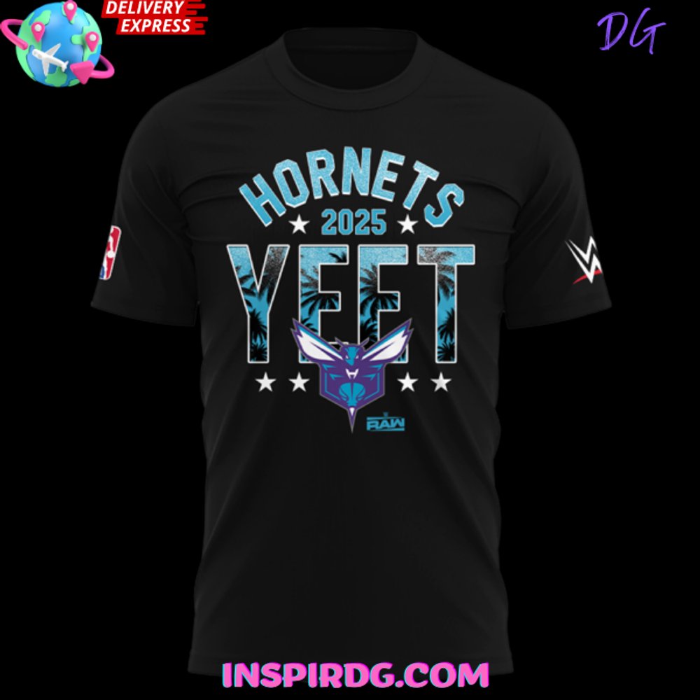 Charlotte Hornets X Yeet 2025 T-Shirt - Image 2