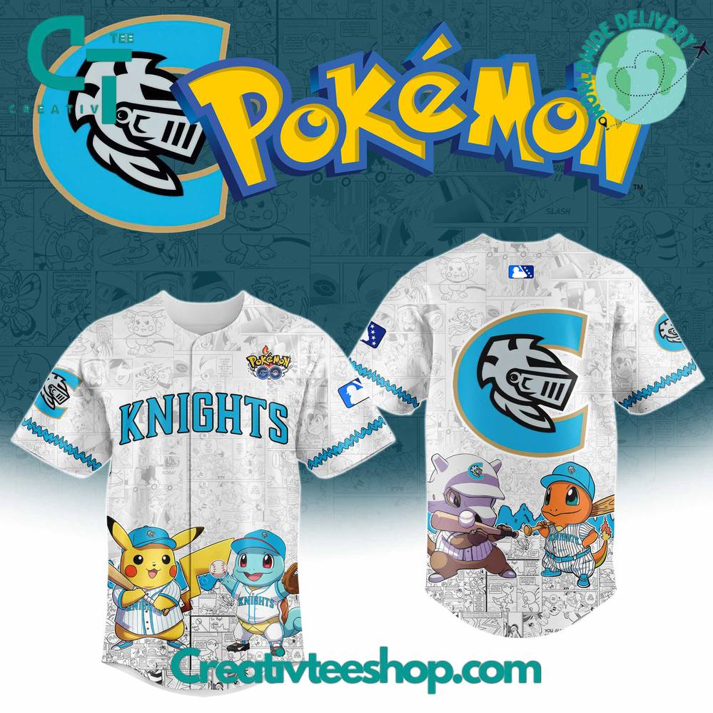 Charlotte Knights X Pokemon Go Special Baseball Jersey