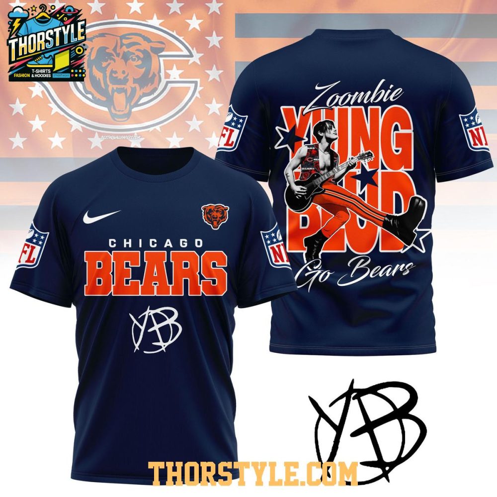 Chicago Bears Yungblud Zombie Go Bears Hoodie T-Shirt