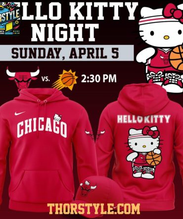 Chicago Bulls Hello Kitty 2026 Nba Game Night Celebrate Hoodie Shirts