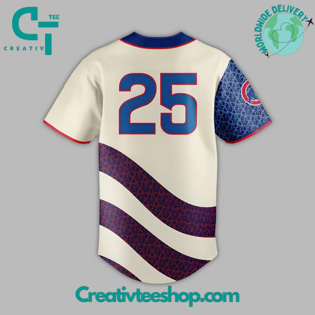 Chicago Cubs Puerto Rican Heritage 2025 Special Baseball Jersey - Image 3