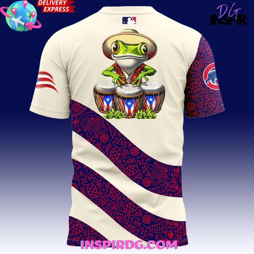 Chicago Cubs Puerto Rican Heritage 2025 T-Shirt - Image 3