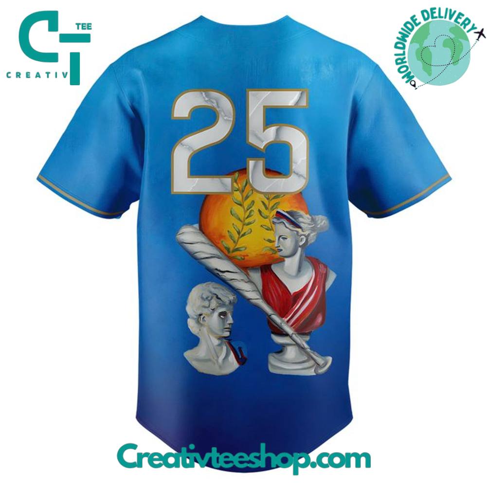 Chicago Cubs X Greek Heritage 2025 Baseball Jersey - Image 3
