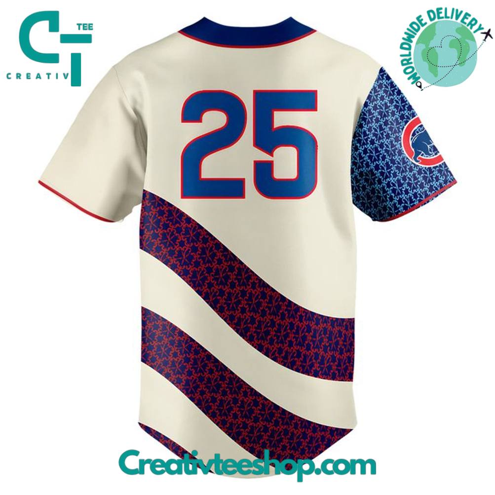 Chicago Cubs X Puerto Rican Heritage 2025 Baseball Jersey - Image 3