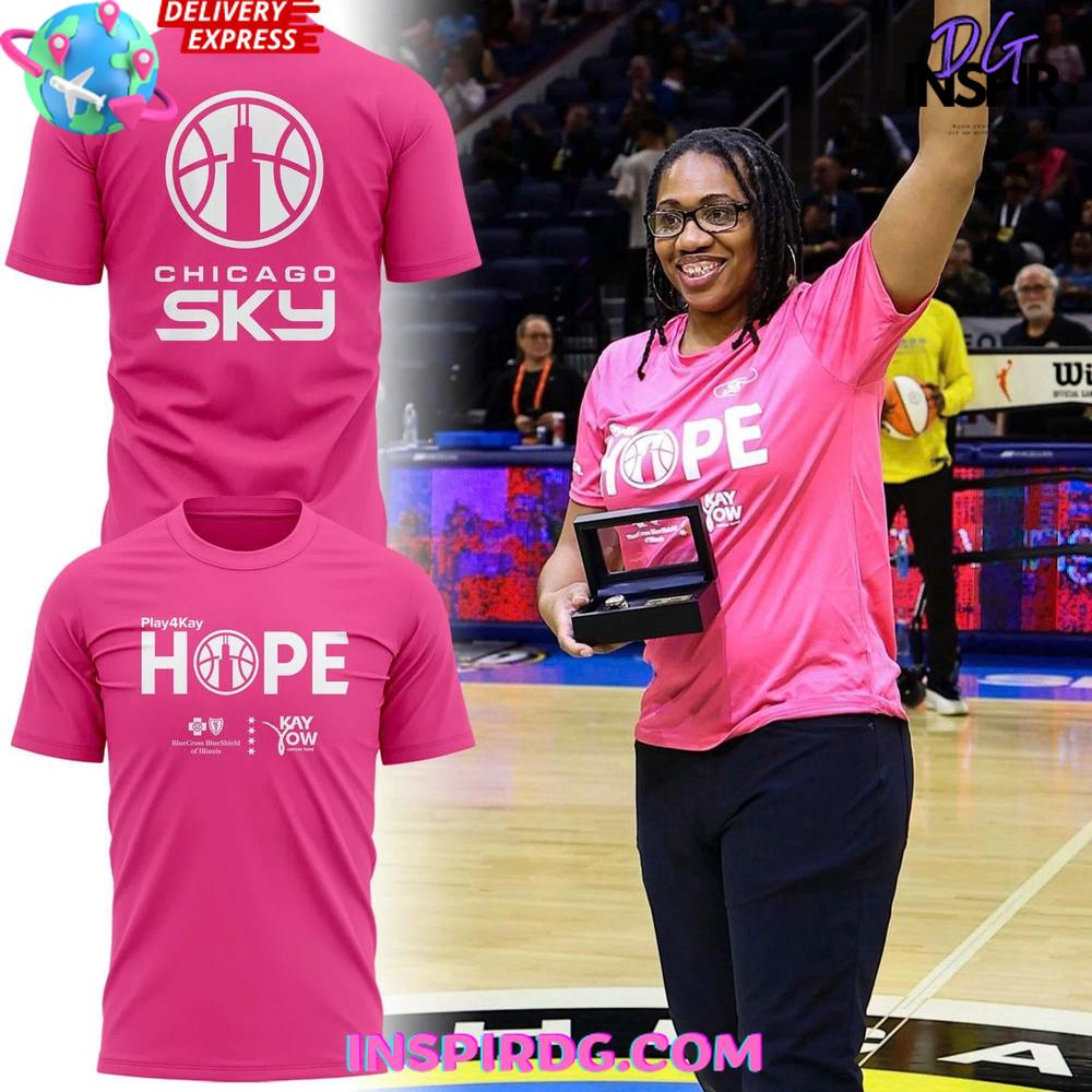 Chicago Sky Play4Kay Hope Breast Cancer Awareness Special T-Shirt