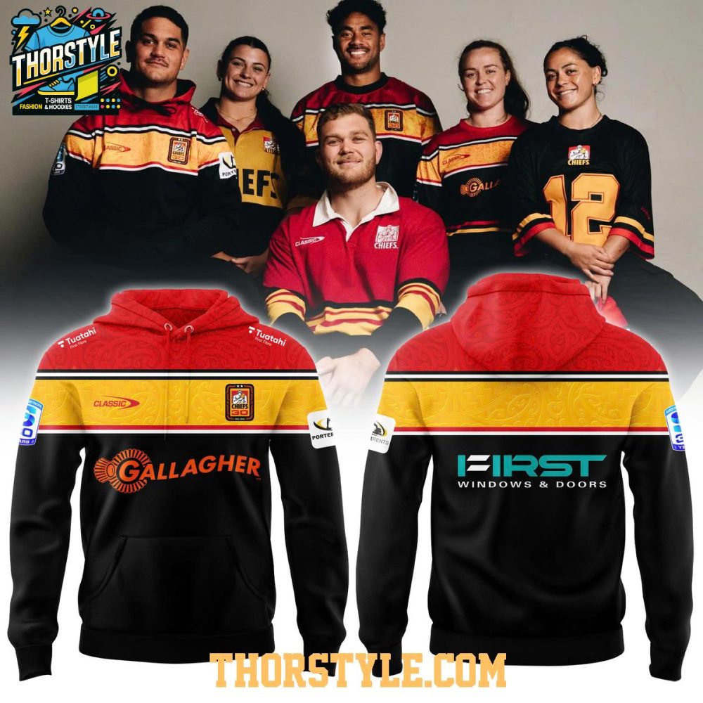 Chiefs Rugby Club 2025 Brand New Logo 30Th Anniversary Hoodie T-Shirt