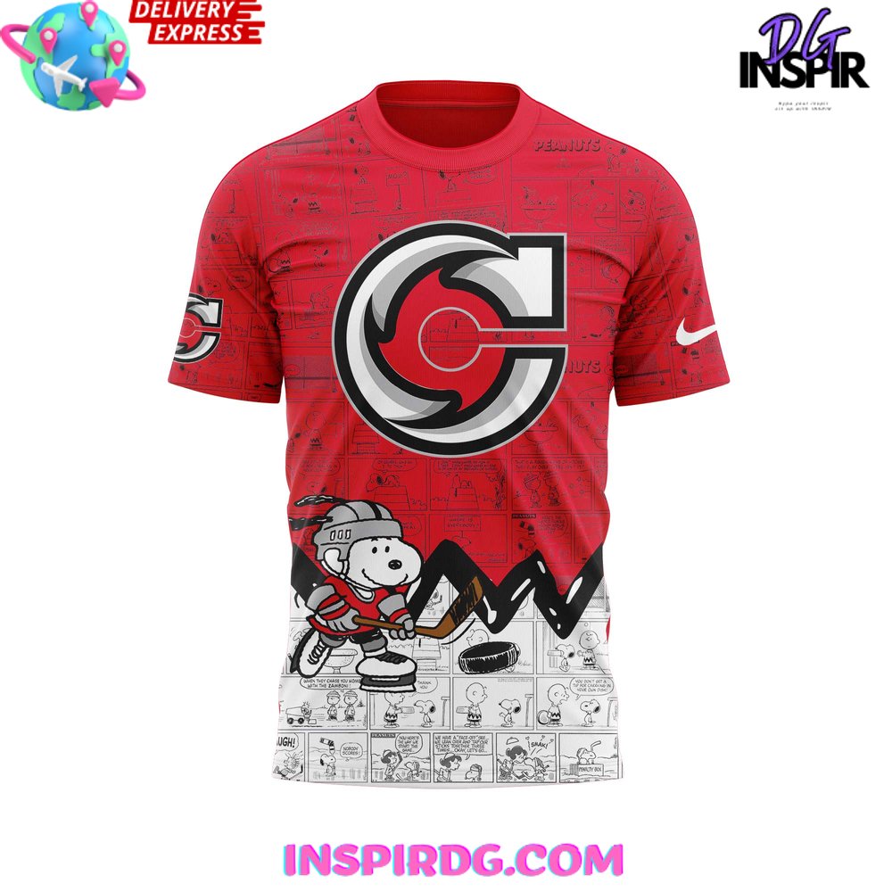 Cincinnati Cyclones Anniversary Of Peanuts T-Shirt - Image 2