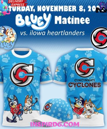 Cincinnati Cyclones X Bluey Night 2025 Special T-Shirt