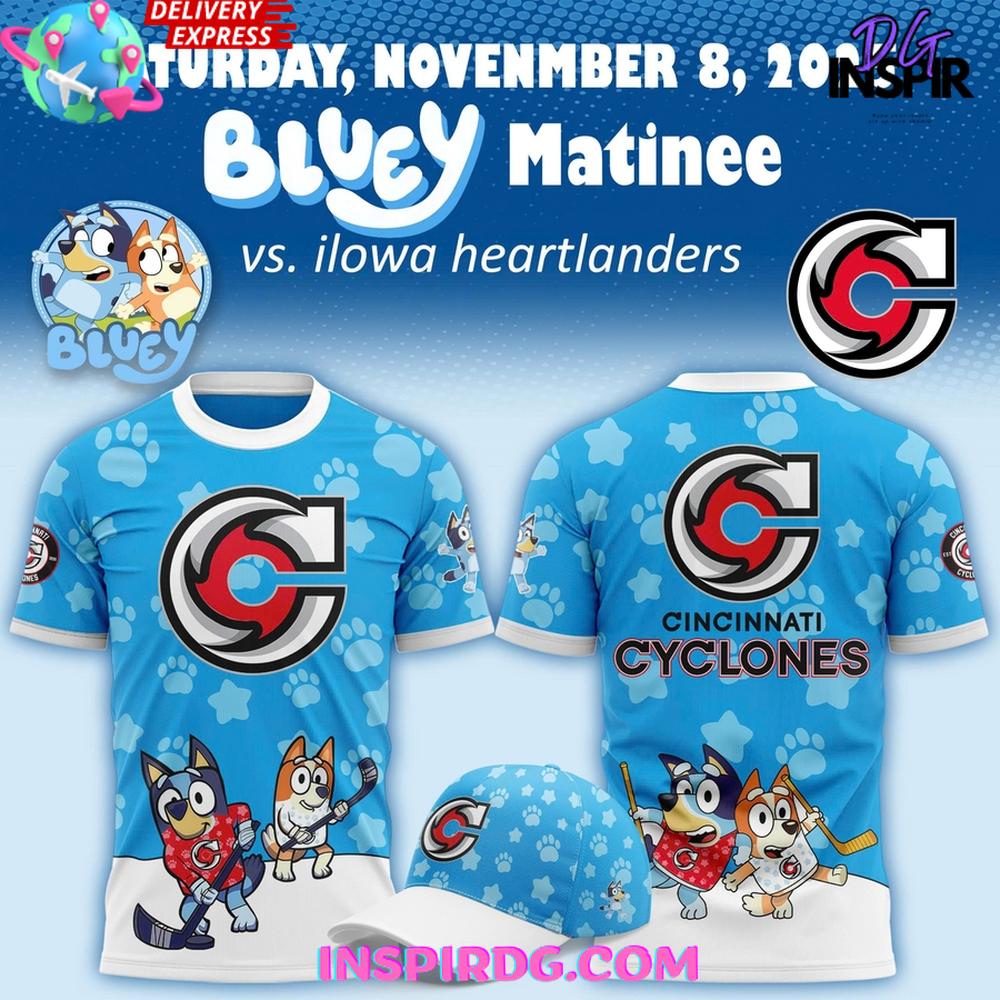 Cincinnati Cyclones X Bluey Night 2025 Special T-Shirt
