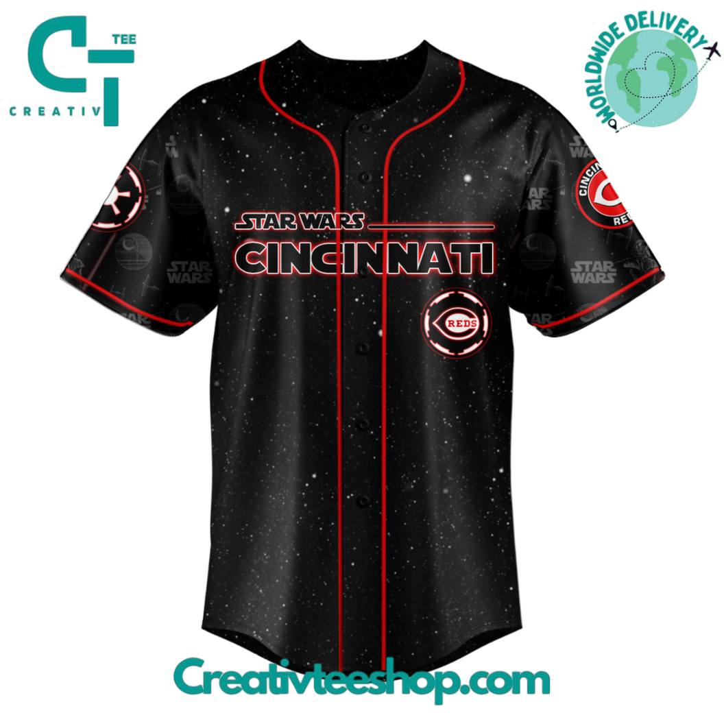 Cincinnati Reds Mlb X Star Wars Night 2025 Special Edition Baseball Jersey - Image 2